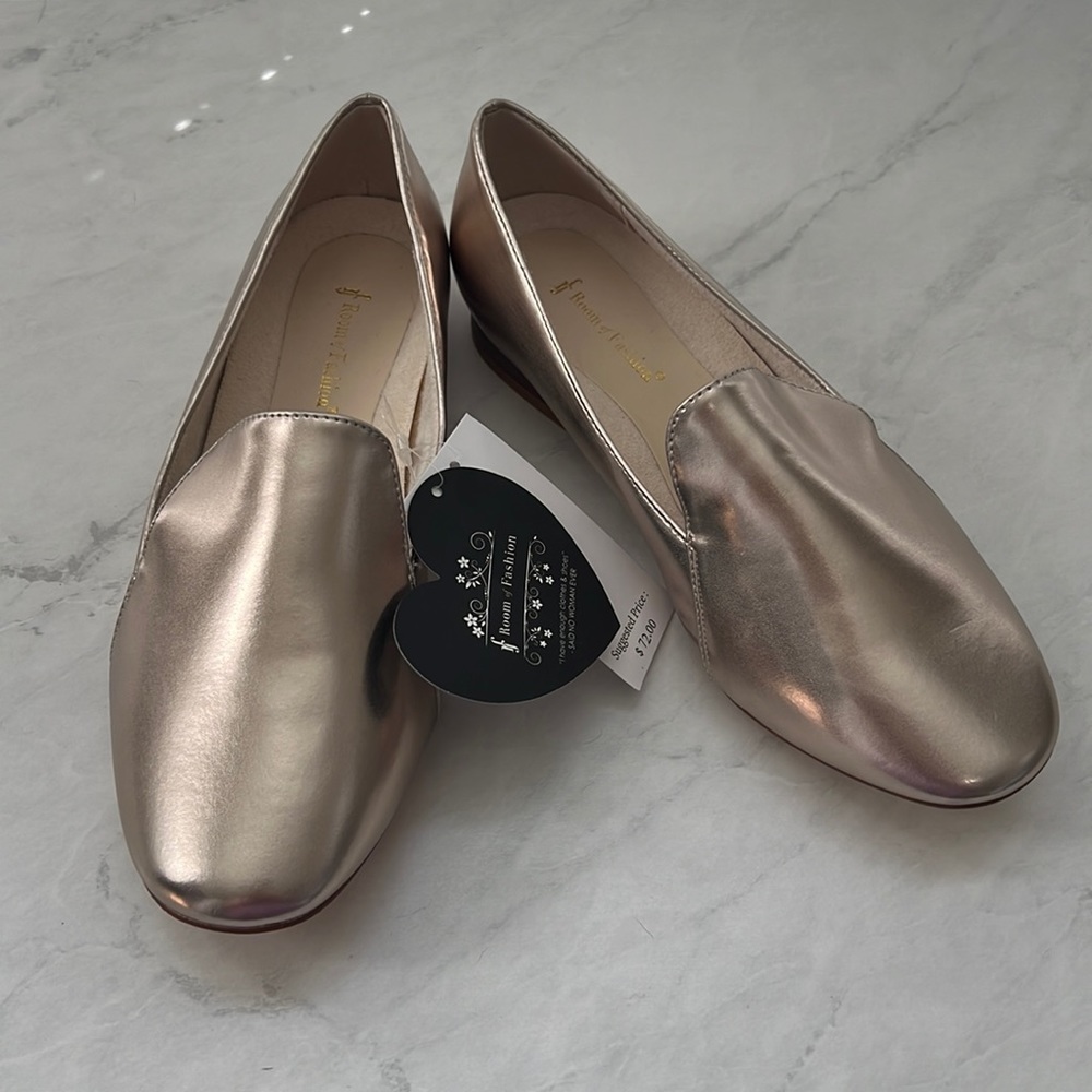 Gold Loafers
